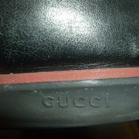 Gucci Micro GG's Black Leather Sneakers Vintage Size 37 or US 7 - Picture 5 of 16